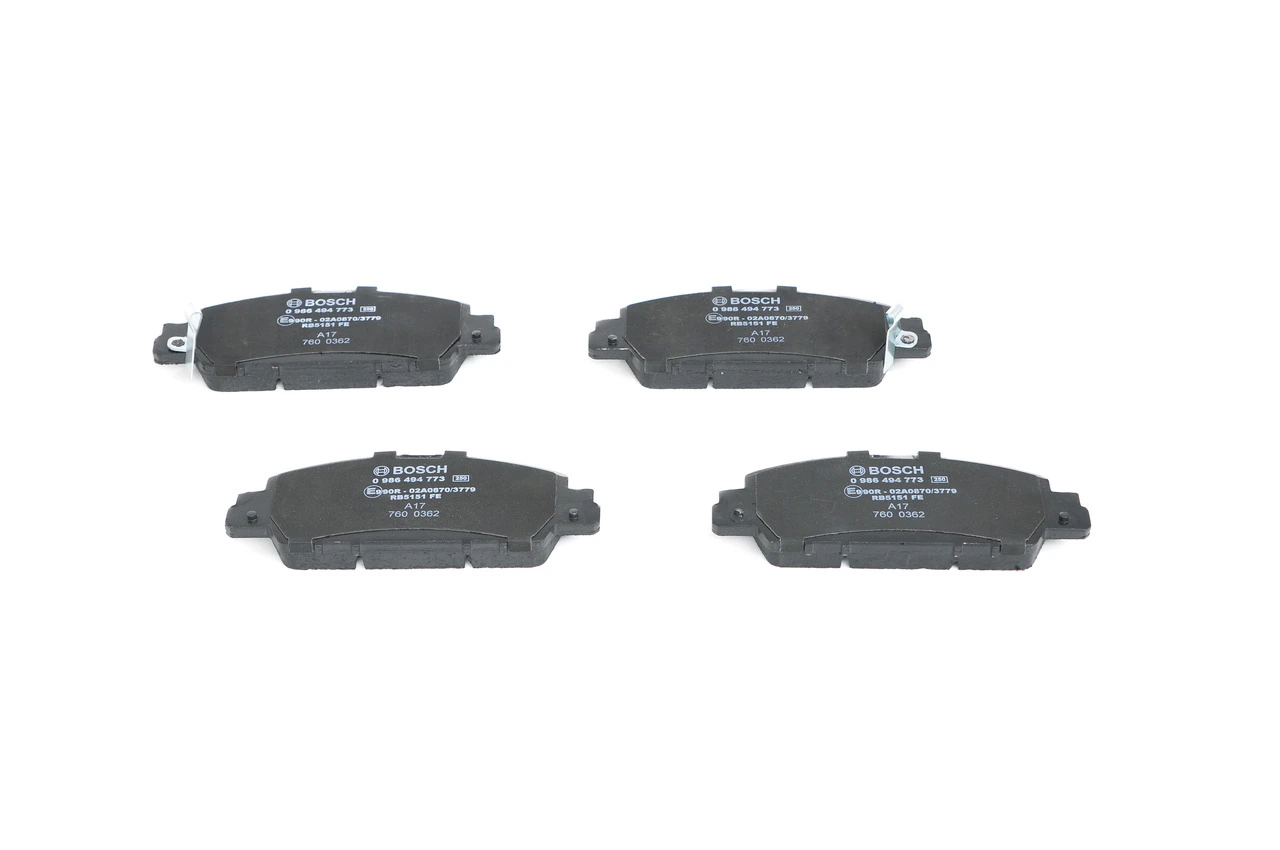 Brake Pad Set, disc brake 0 986 494 773