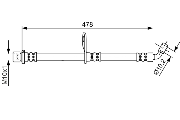 BOSCH 1 987 481 814 Brake Hose