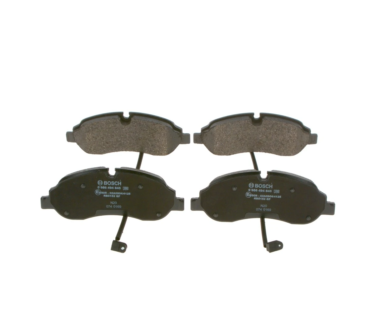 Brake Pad Set, disc brake 0 986 494 845