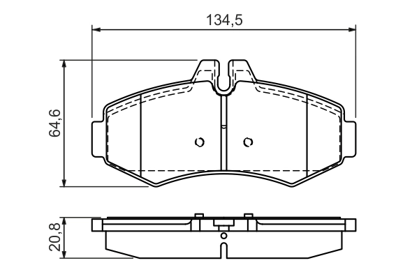 Brake Pad Set, disc brake 0 986 494 013