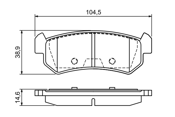 Brake Pad Set, disc brake 0 986 494 133