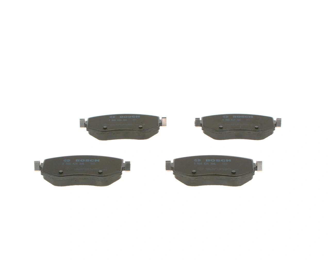 BOSCH 0 986 424 386 Brake Pad Set, disc brake