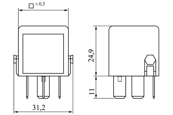BOSCH 0 986 332 041 Relay, main current