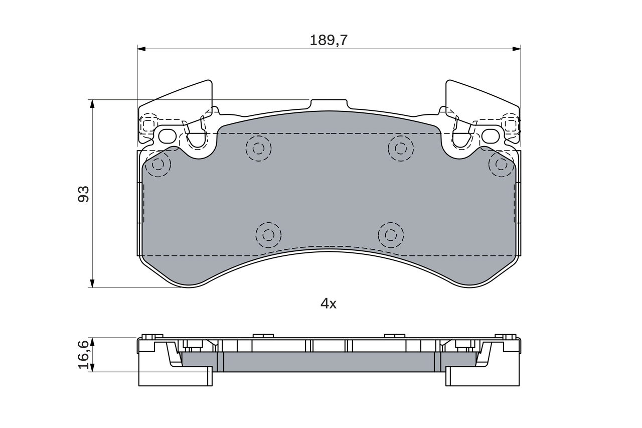 Brake Pad Set, disc brake 0 986 494 991