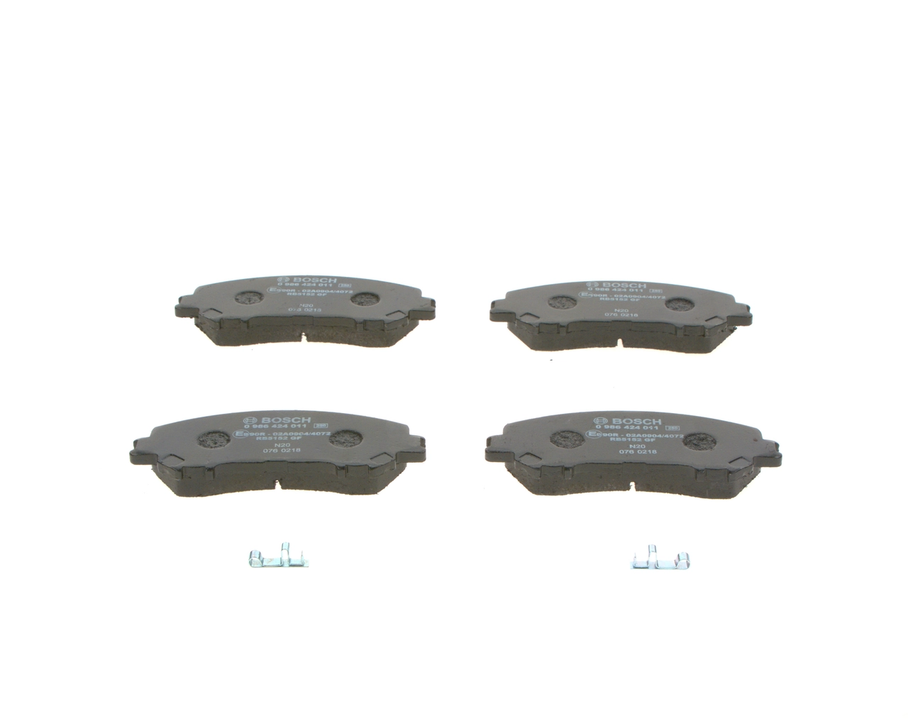 BOSCH 0 986 424 011 Brake Pad Set, disc brake