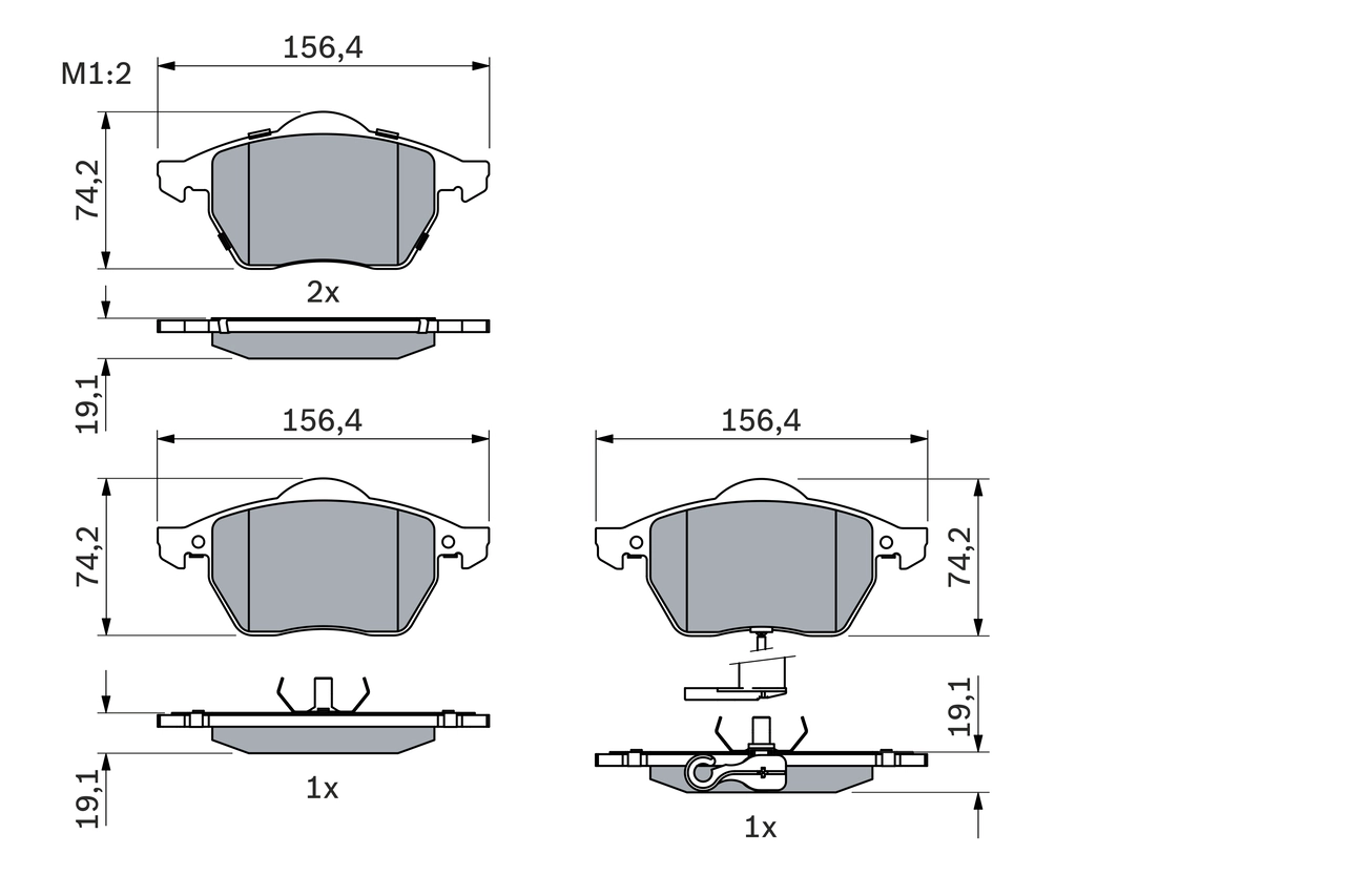 Brake Pad Set, disc brake 0 986 494 018