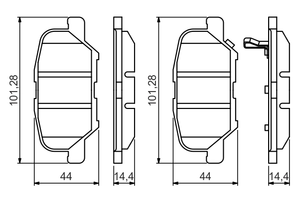Brake Pad Set, disc brake 0 986 495 358