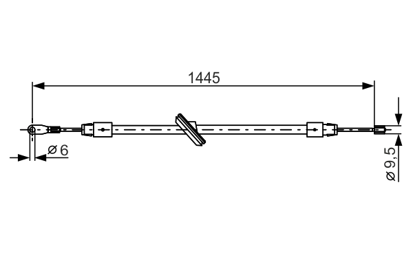 BOSCH 1 987 477 905 Cable Pull, parking brake