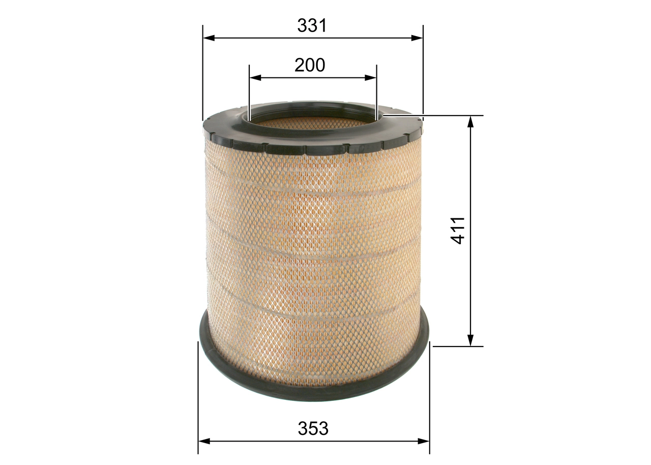 BOSCH F 026 400 034 Air Filter