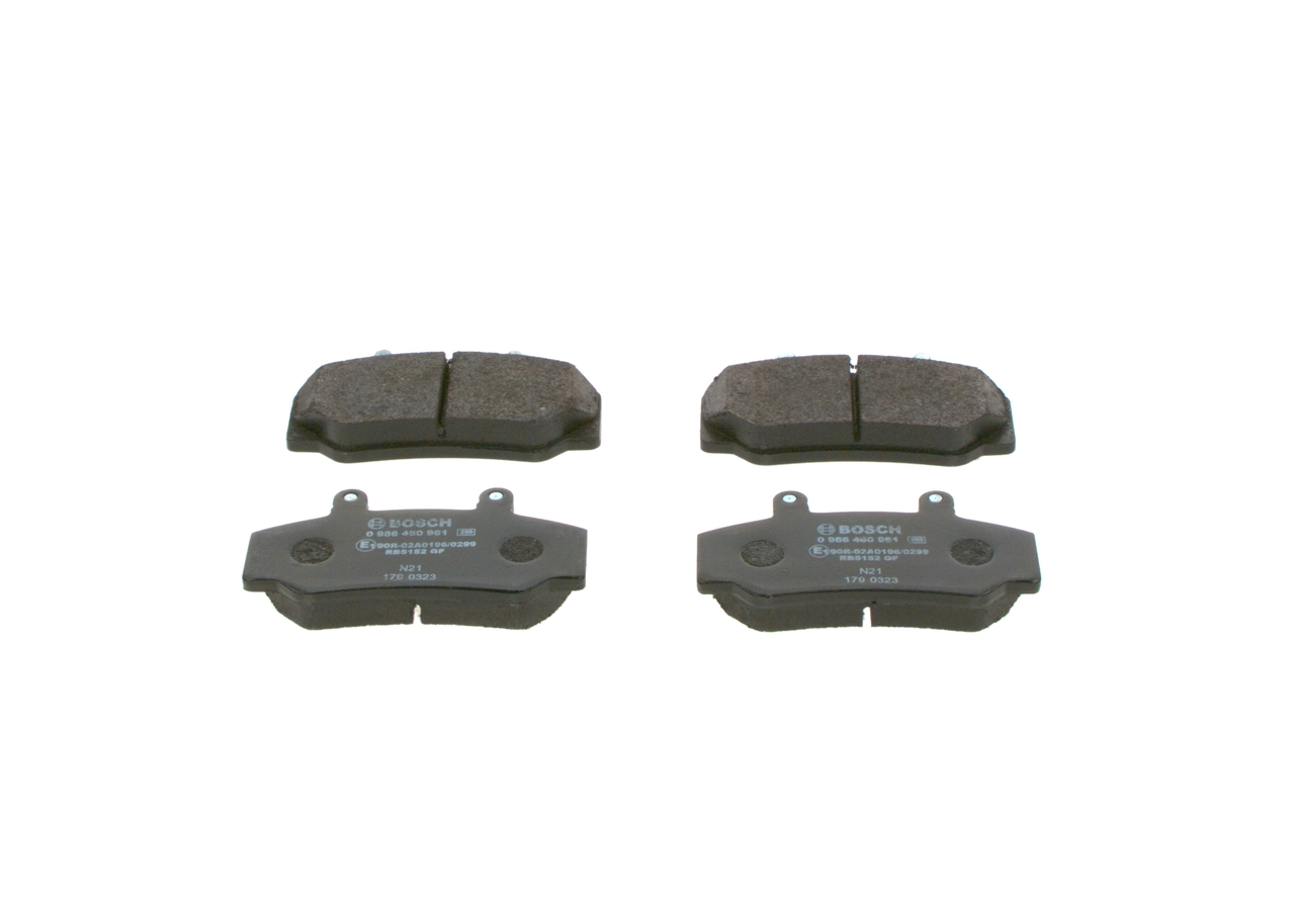 Brake Pad Set, disc brake 0 986 460 961