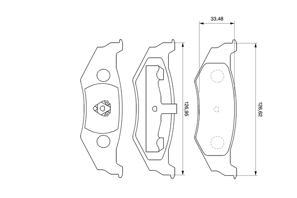 Brake Pad Set, disc brake 0 986 424 585