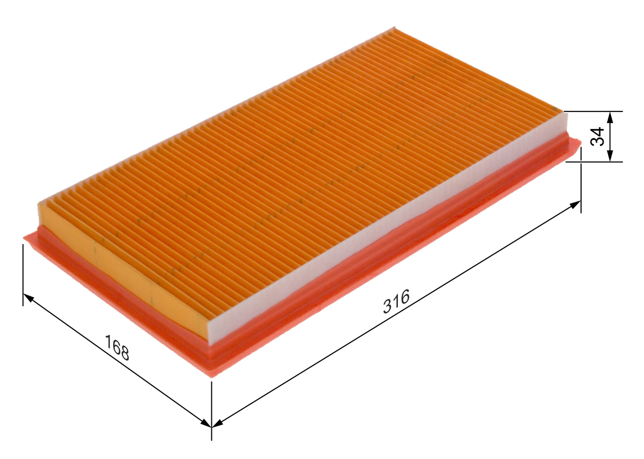 BOSCH F 026 400 655 Air Filter