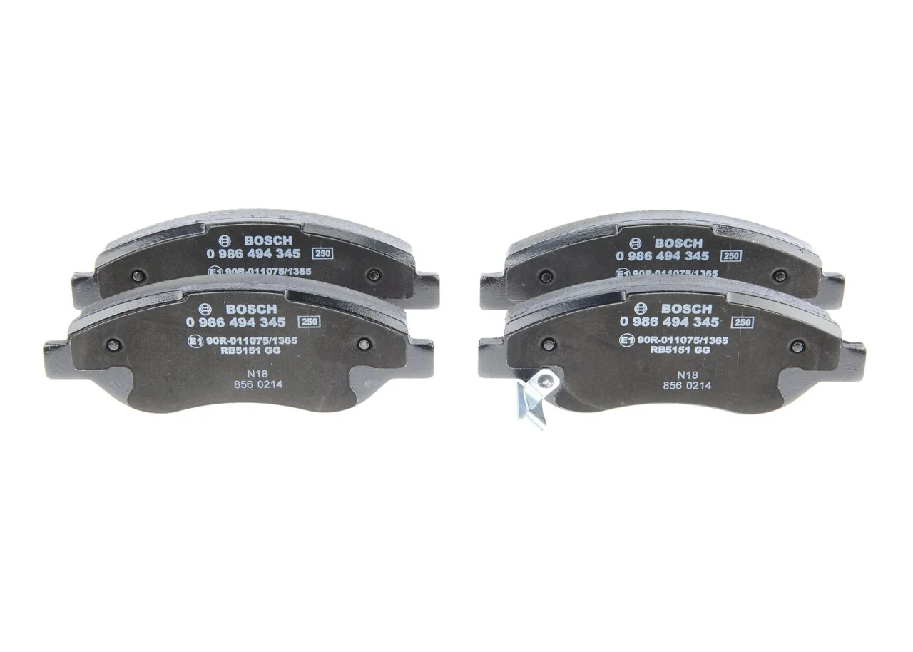 Brake Pad Set, disc brake 0 986 494 345