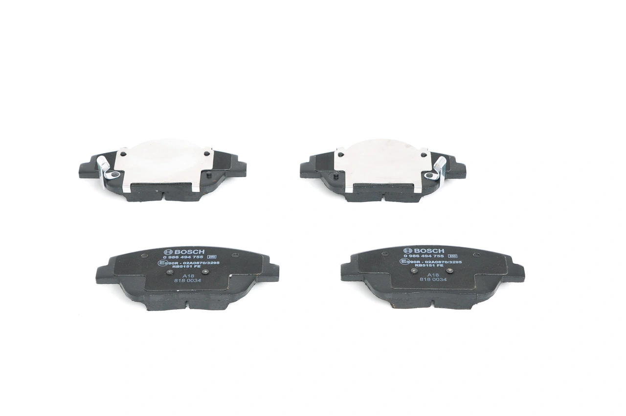 Brake Pad Set, disc brake 0 986 494 755