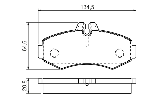 Brake Pad Set, disc brake 0 986 494 451