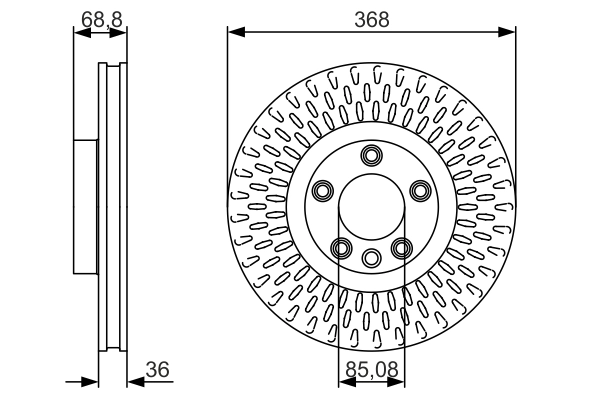 Brake Disc 0 986 479 A33