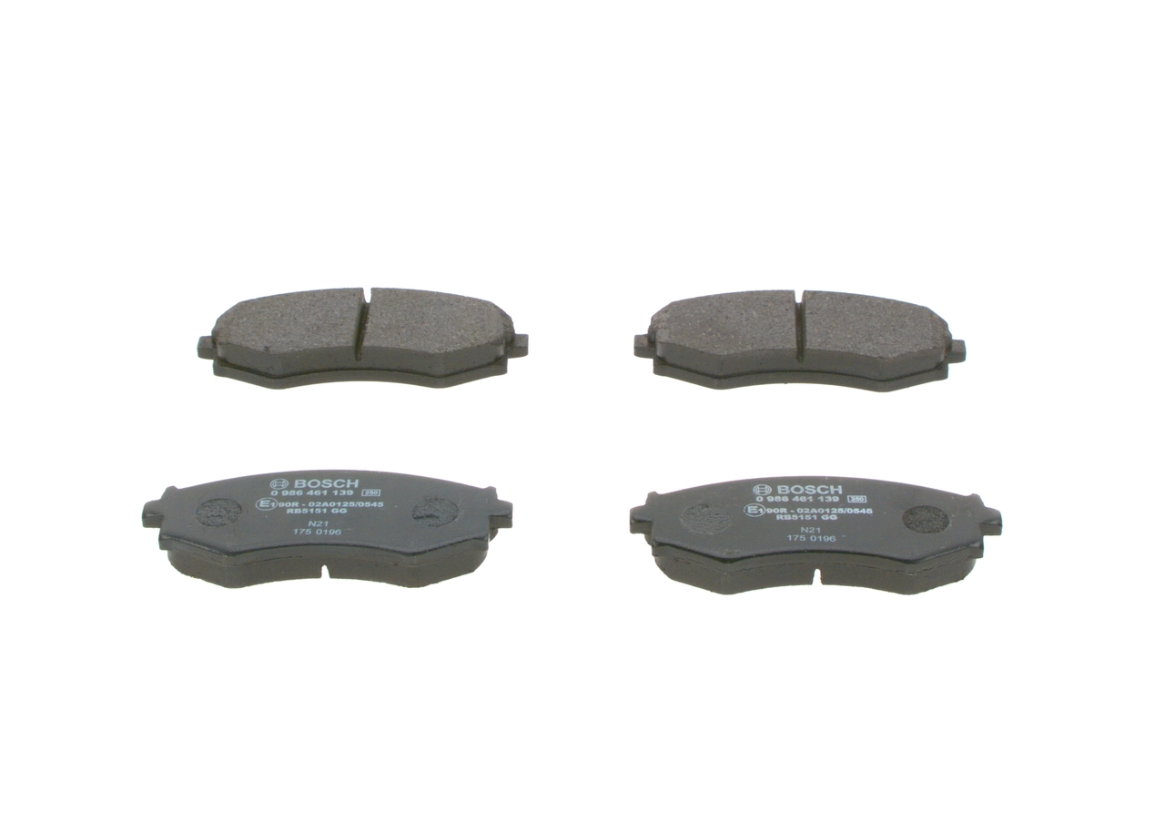 Brake Pad Set, disc brake 0 986 461 139