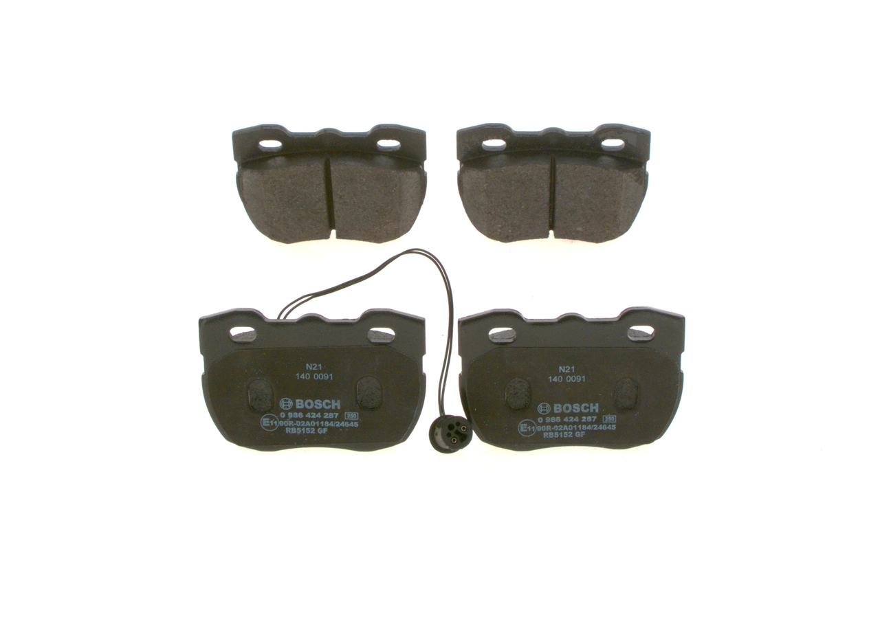Brake Pad Set, disc brake 0 986 424 287