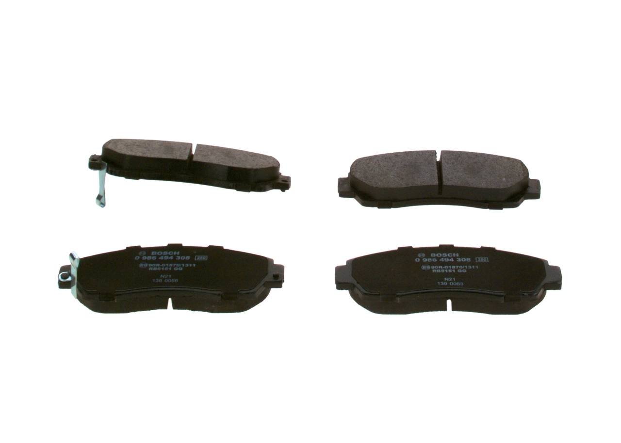 Brake Pad Set, disc brake 0 986 494 308