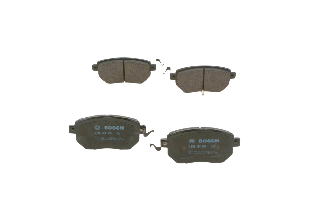 Brake Pad Set, disc brake 0 986 494 366