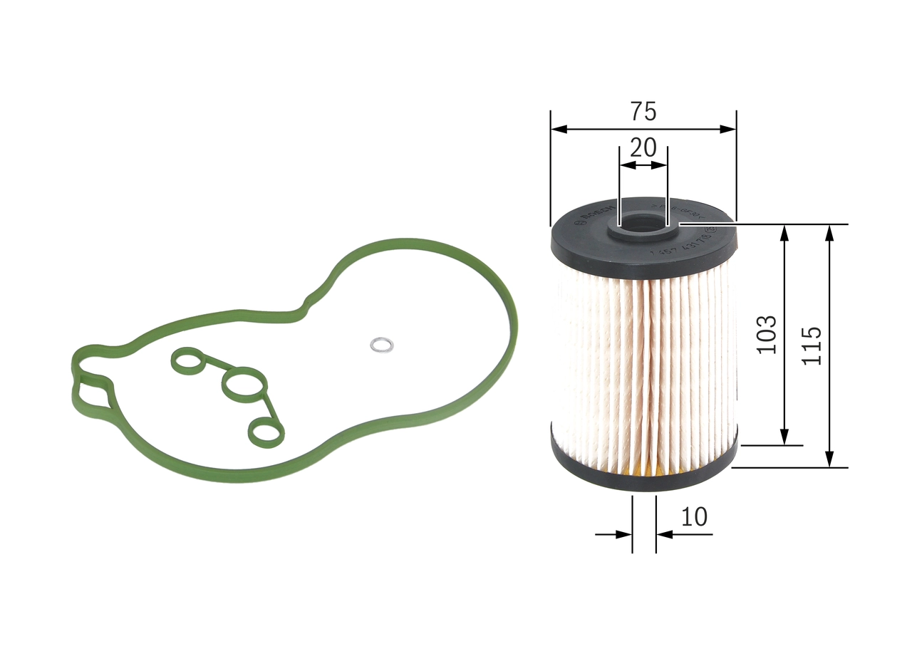 BOSCH 1 457 431 718 Fuel Filter