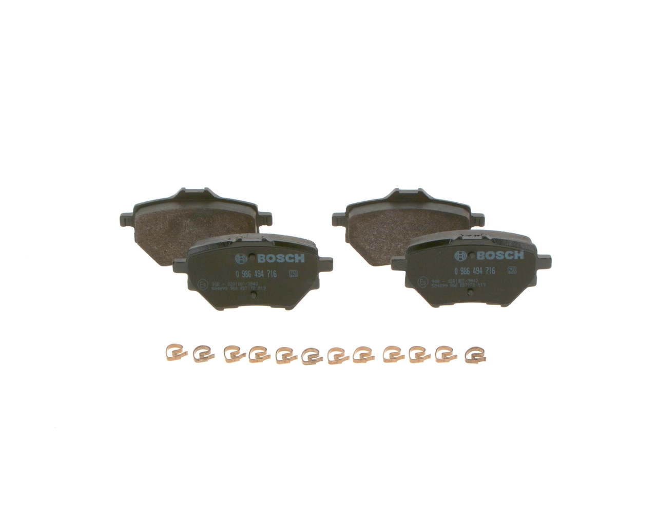 Brake Pad Set, disc brake 0 986 494 716