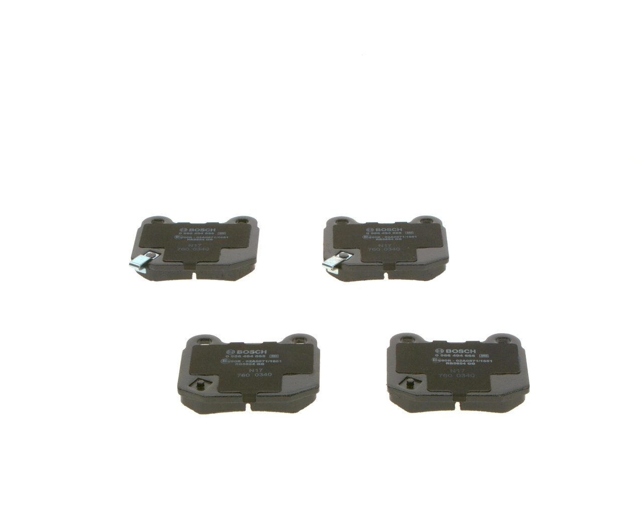 Brake Pad Set, disc brake 0 986 494 865