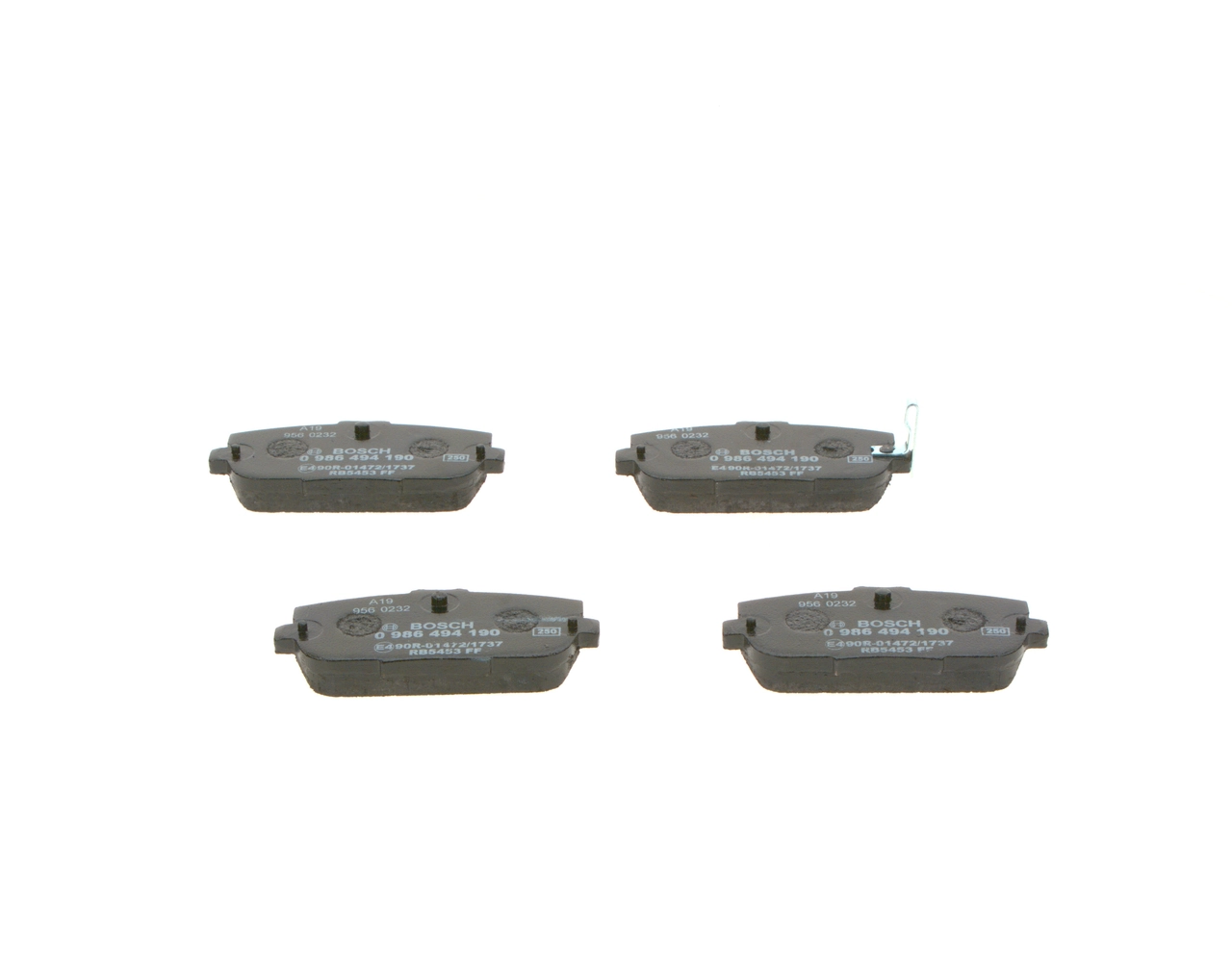 Brake Pad Set, disc brake 0 986 494 190