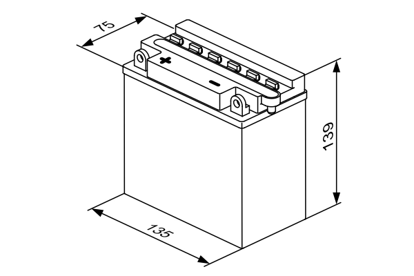 BOSCH 0 092 M4F 250 Starter Battery