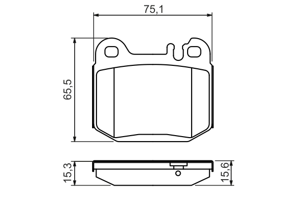 Brake Pad Set, disc brake 0 986 494 410