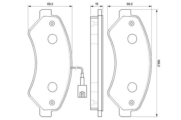 Brake Pad Set, disc brake 0 986 494 109