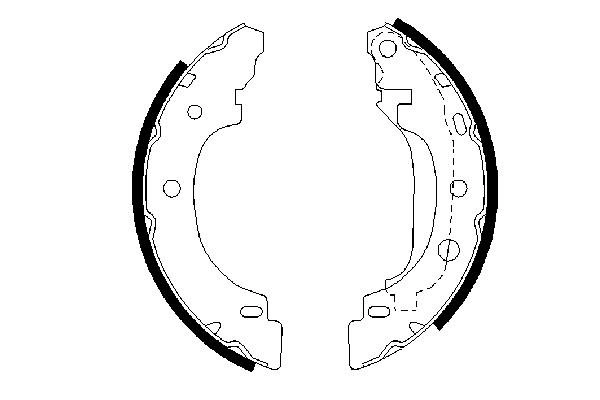 Brake Shoe Set 0 986 487 570