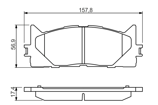 Brake Pad Set, disc brake 0 986 494 430