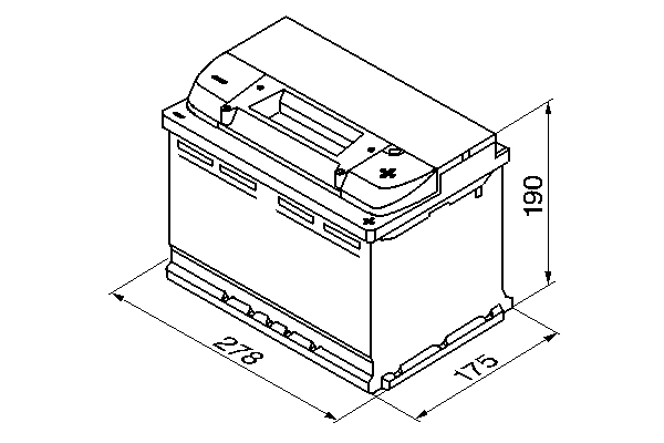 BOSCH 0 092 S40 080 Starter Battery
