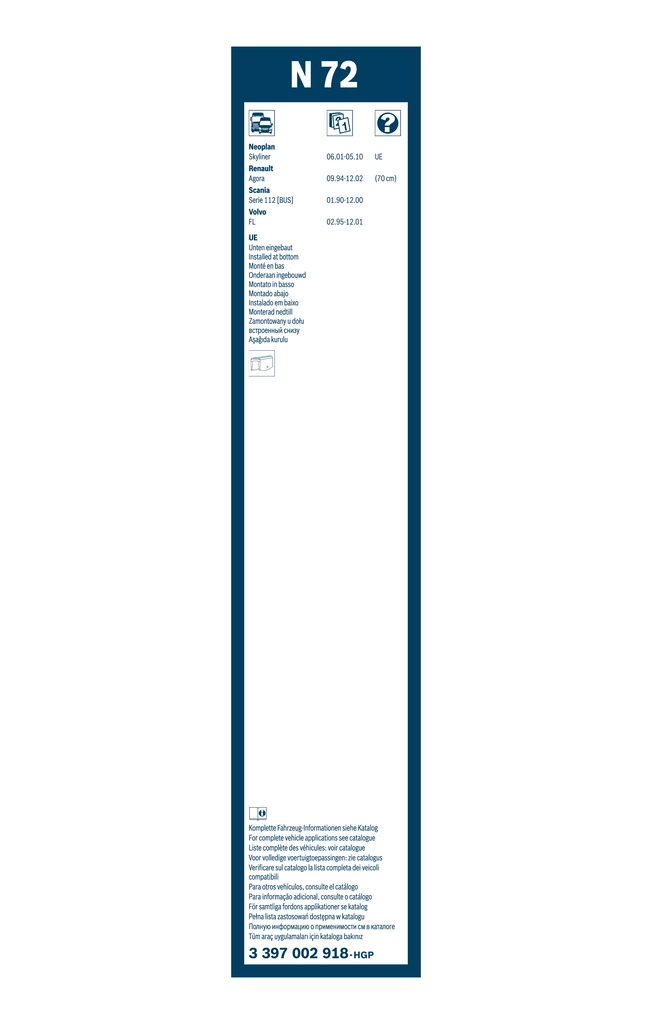 BOSCH 3 397 002 918 Wiper Blade