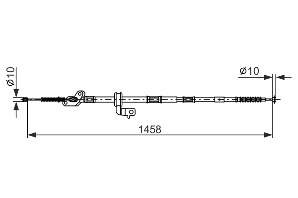Cable Pull, parking brake 1 987 482 904