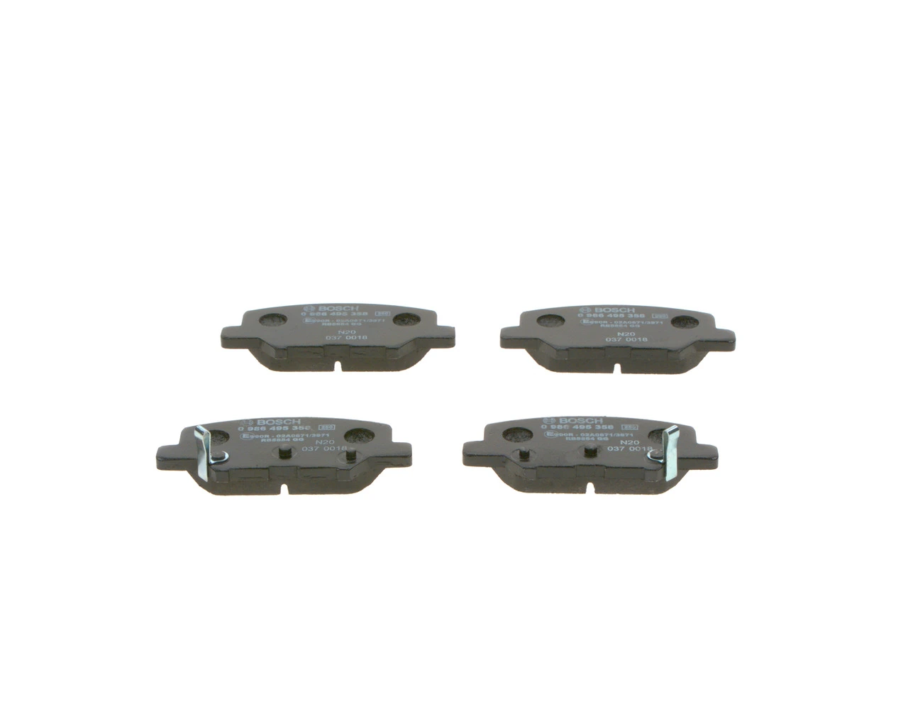 Brake Pad Set, disc brake 0 986 495 358