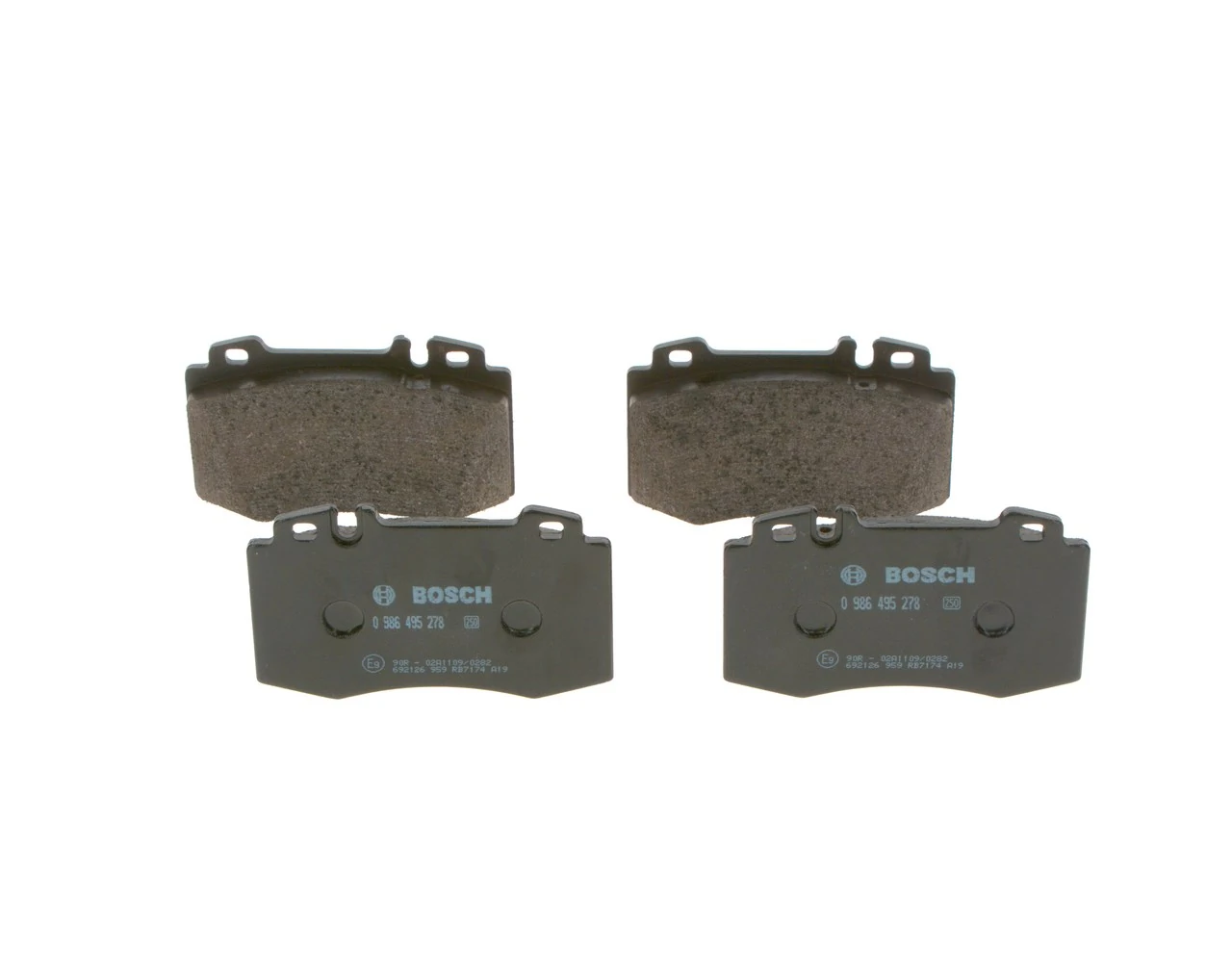 Brake Pad Set, disc brake 0 986 495 278
