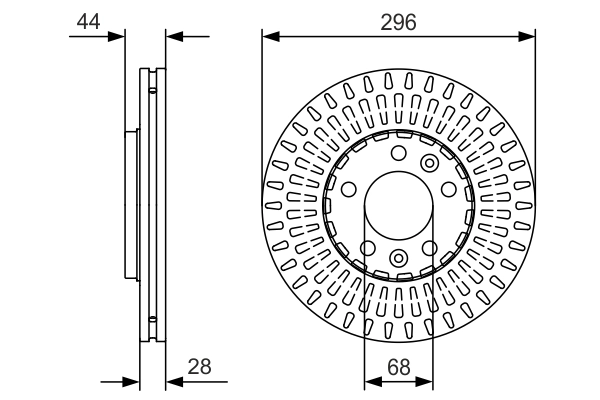 Brake Disc 0 986 479 D30
