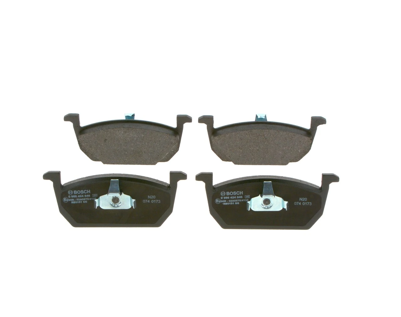Brake Pad Set, disc brake 0 986 424 846