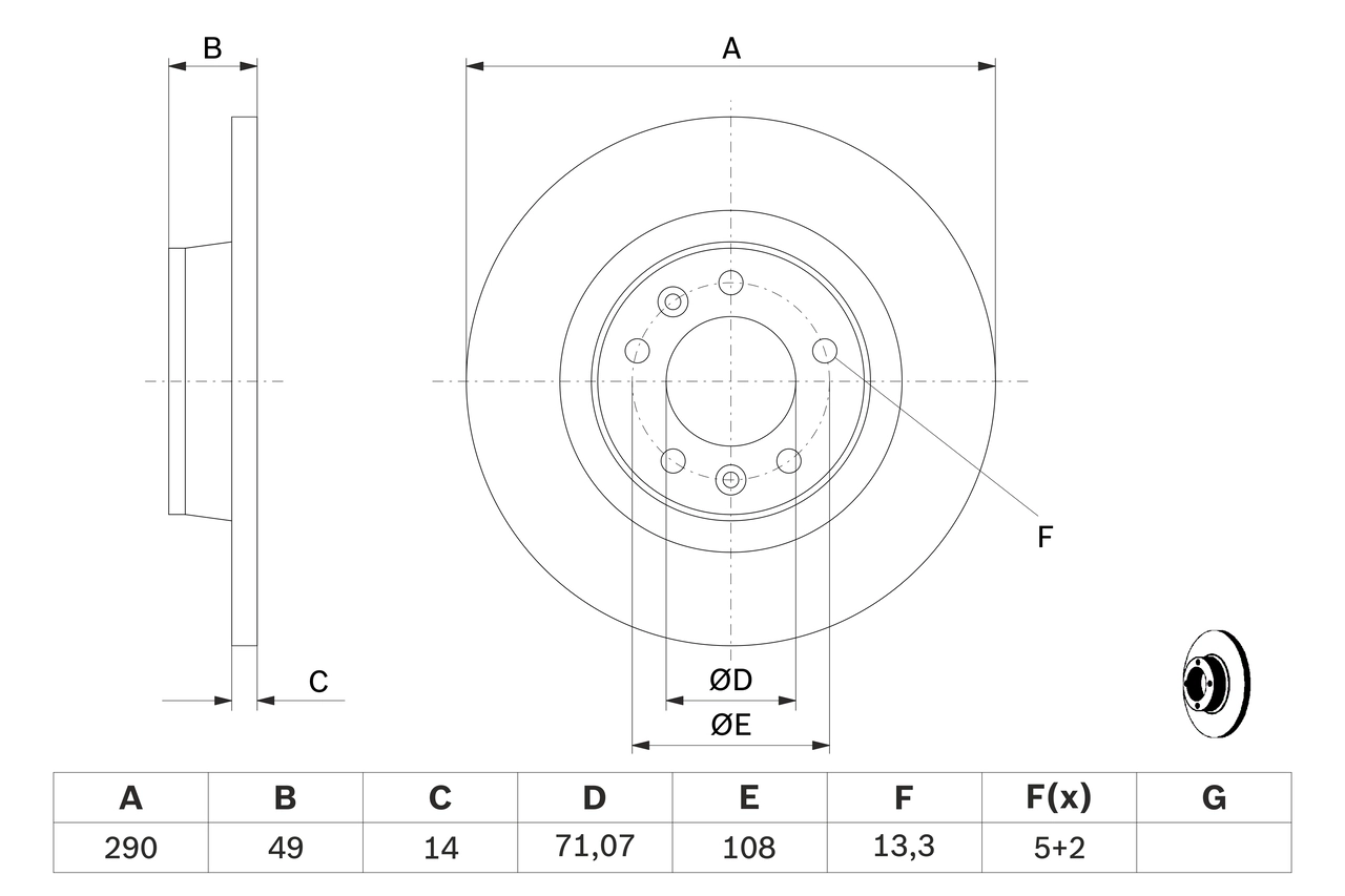 Brake Disc 0 986 479 379