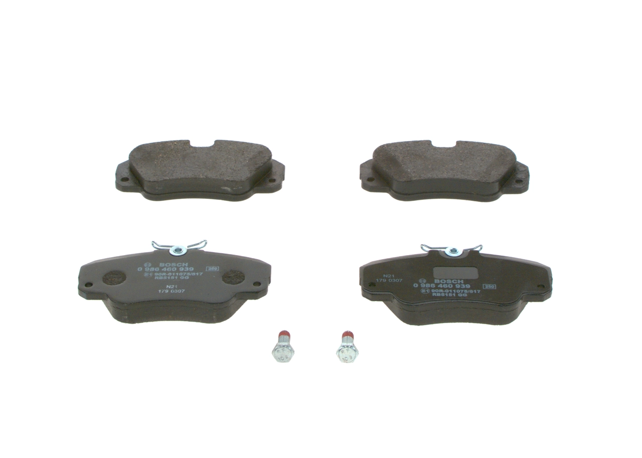 Brake Pad Set, disc brake 0 986 460 939