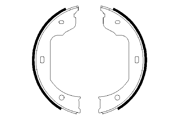 Brake Shoe Set, parking brake 0 986 487 625
