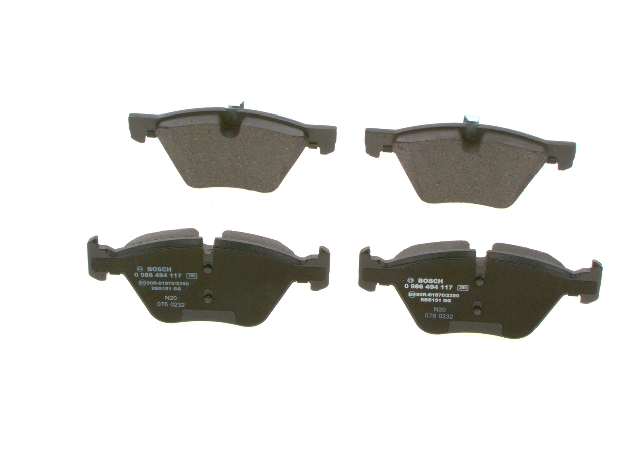 Brake Pad Set, disc brake 0 986 494 117