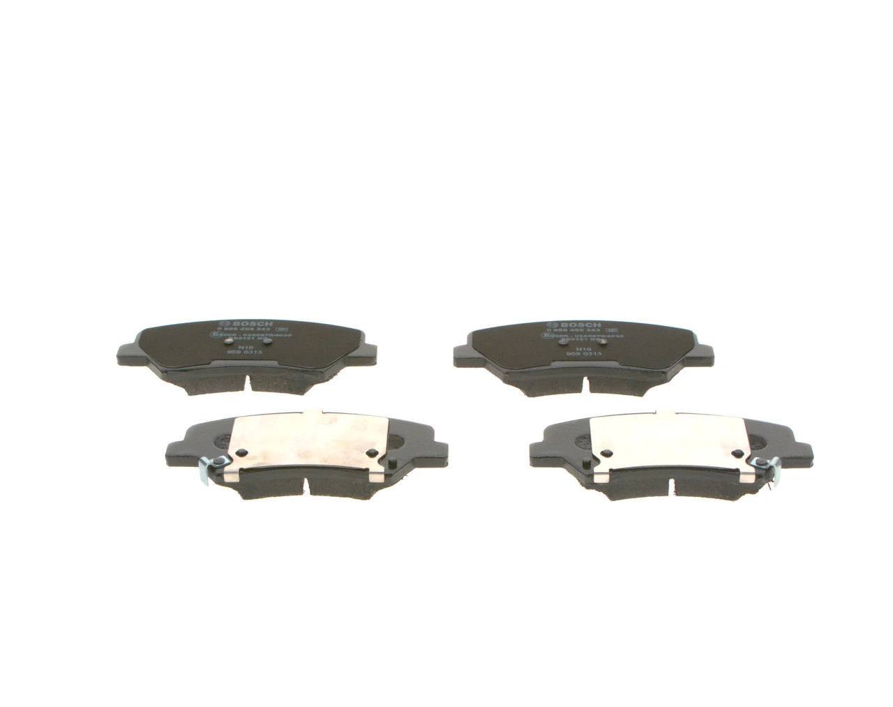 BOSCH 0 986 495 343 Brake Pad Set, disc brake