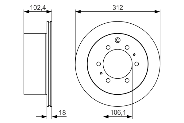 Brake Disc 0 986 479 R57