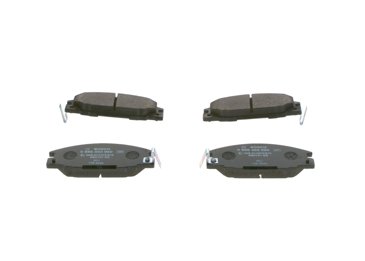 Brake Pad Set, disc brake 0 986 460 960