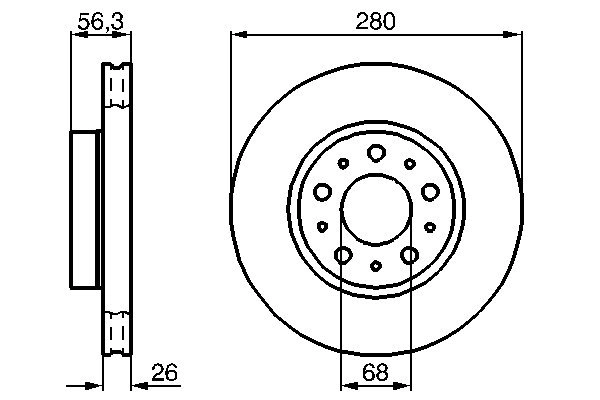 Brake Disc 0 986 478 298