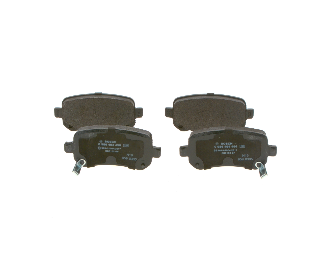 Brake Pad Set, disc brake 0 986 494 496