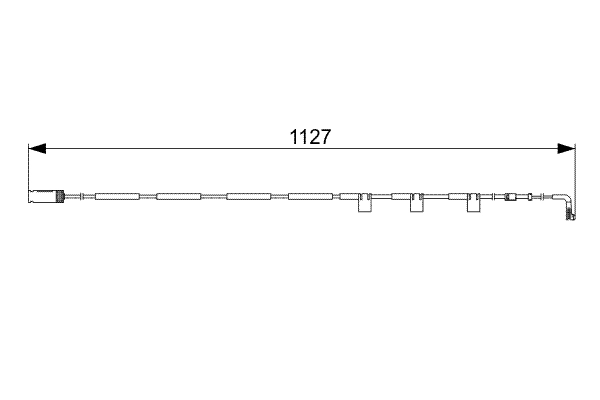 Warning Contact, brake pad wear 1 987 473 059